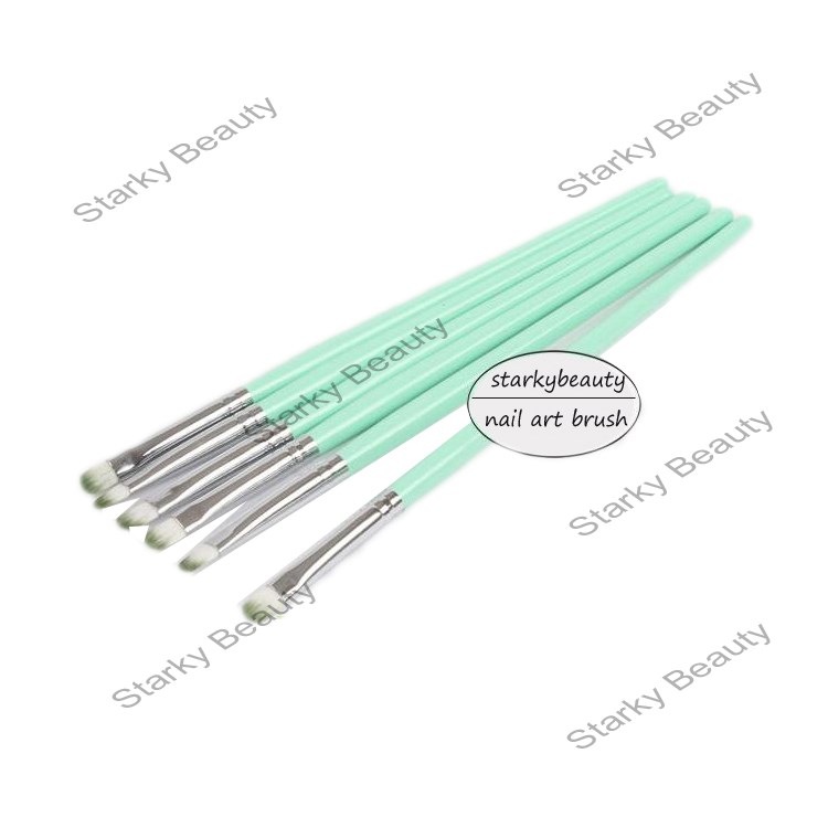 Oval Shape Nylon Hair French Nail Brush