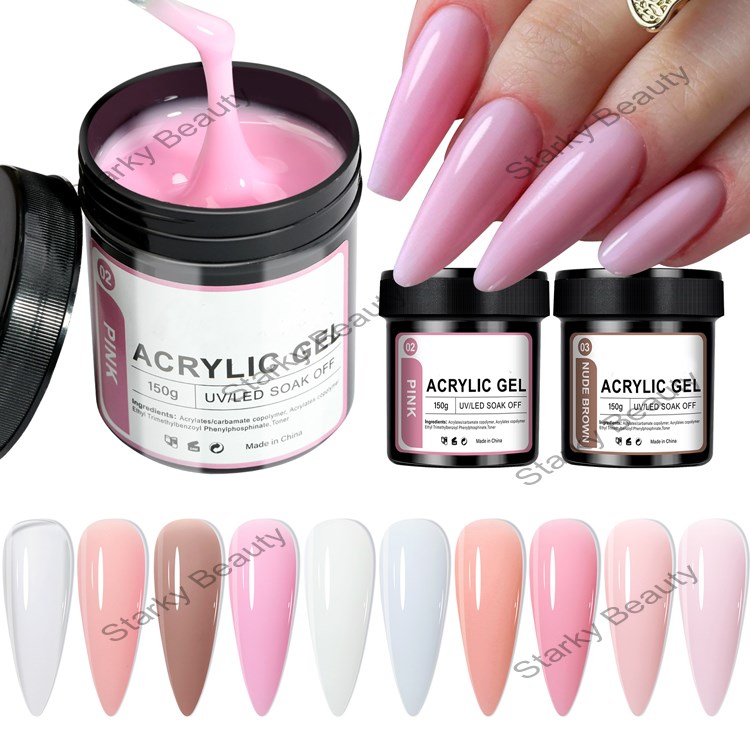 150g Nail Extension Glue Bare Color Three in One Molding Extension Reinforcement Nai