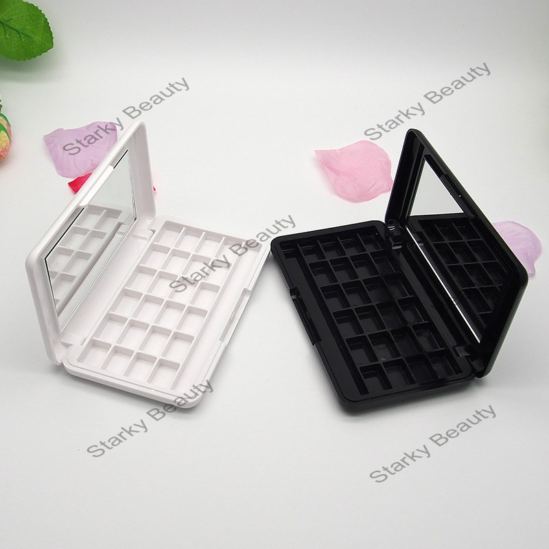 24 color eye shadow box empty box watercolor pigment box lipstick sample subpackage tray