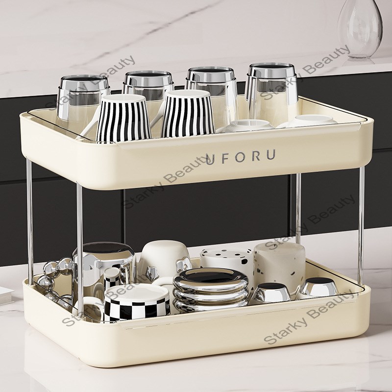Desktop storage rack, office and household large capacity cup holder