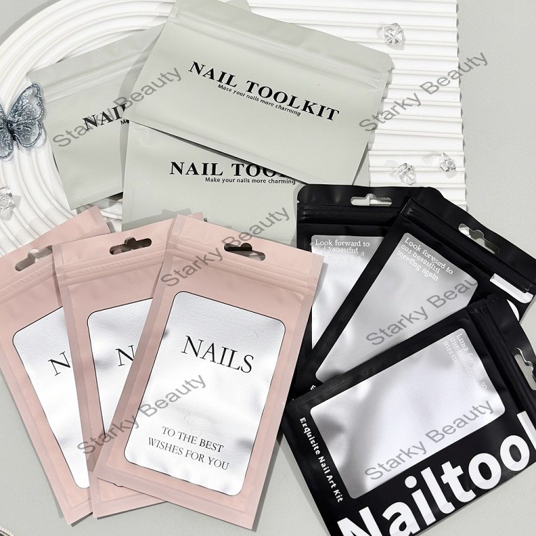 Self adhesive Bag Advanced Nail Art Tool Packaging Bag