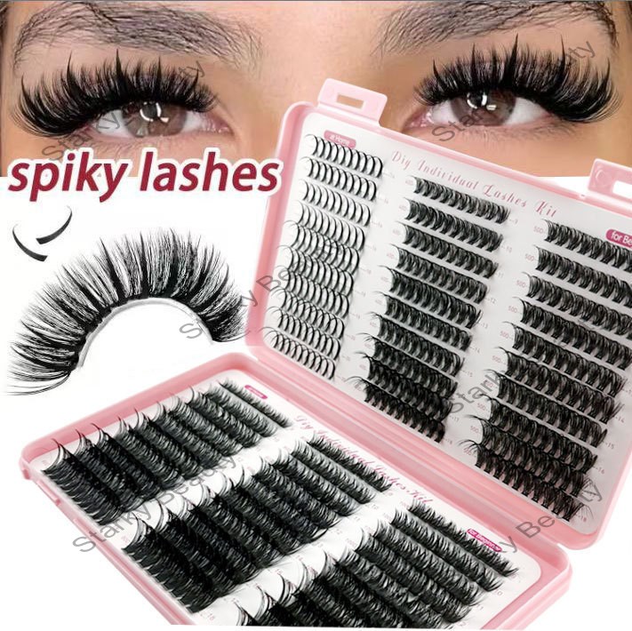 false eyelashes Spikes pointed fairy eyelash 60D DIY 100D segmented single cluster eyelash