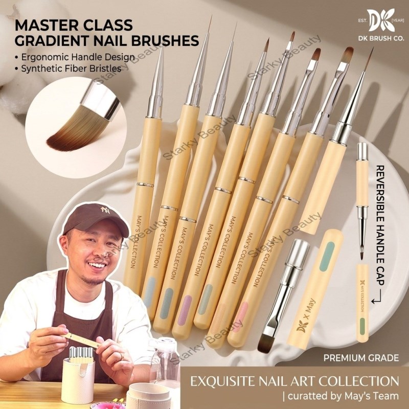 Nail Brush Double Head Construction Pen Color Painting Pen Function Pen Square Nail Brush