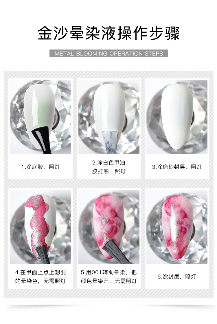 japanese color bloom  painting dyeing liquid nail ink marble dyeing liquid