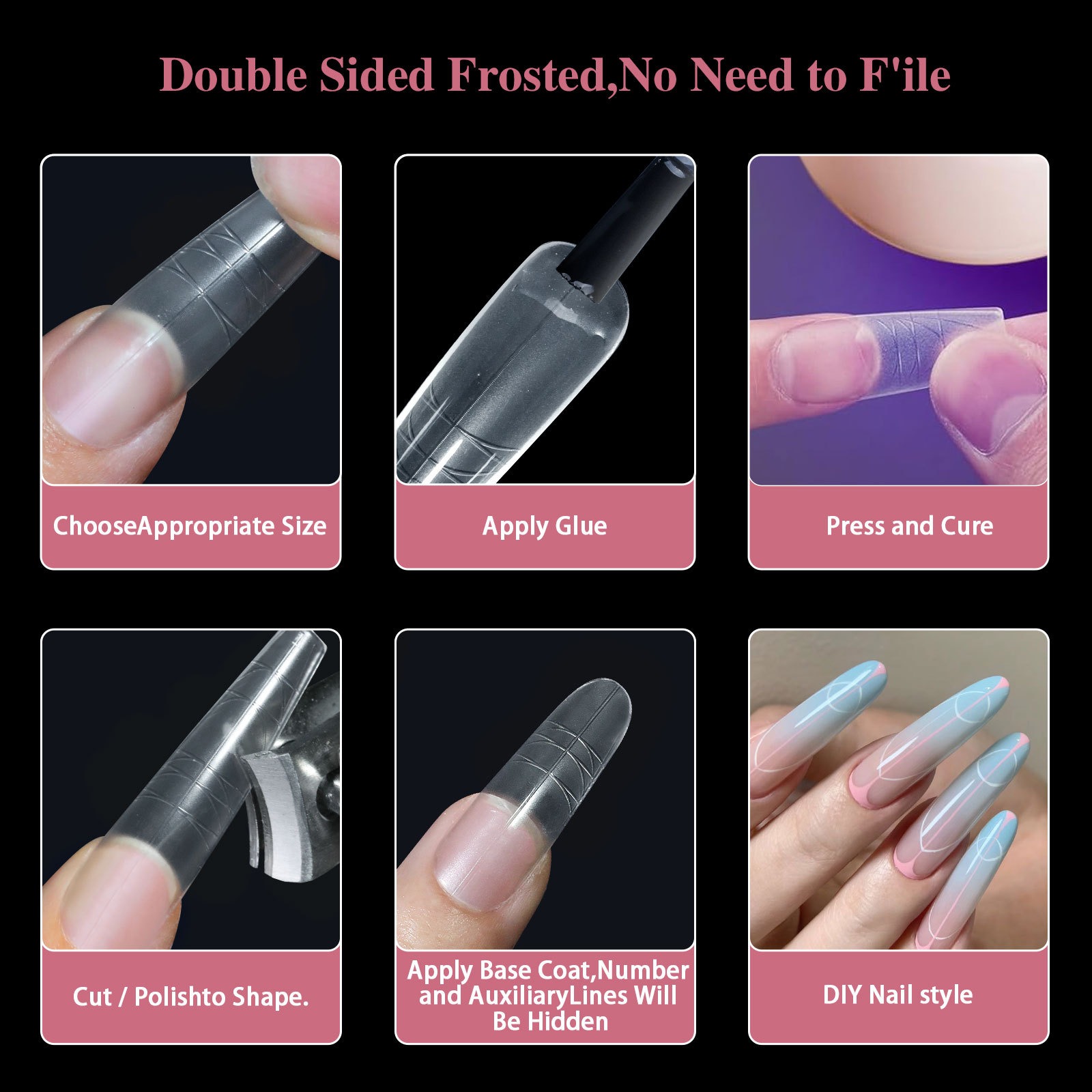 scale, ultra-thin and scratch free nail plate, extended wearing, full/half special nail plate