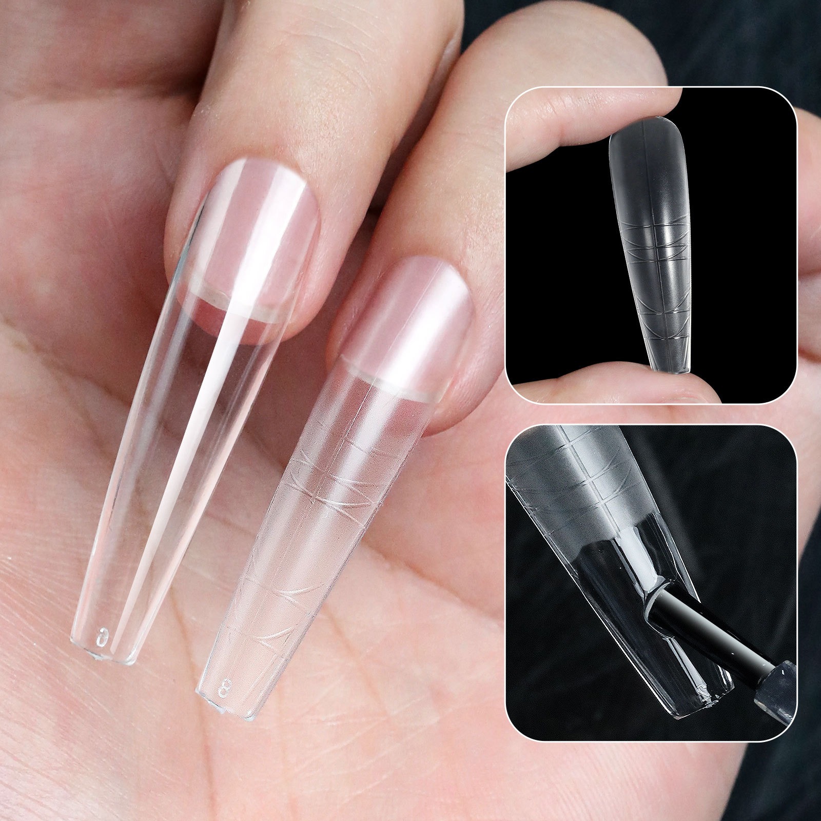 scale, ultra-thin and scratch free nail plate, extended wearing, full/half special nail plate