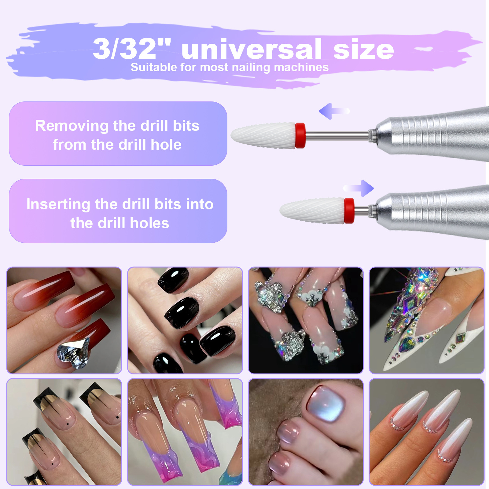 nail polish polishing head tool alloy ceramic nail polish polishing head set polishing tool wholesal