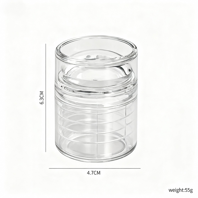 new capsule compartment retractable nail seal can rotate silicone nail stamp head