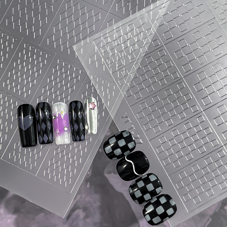 nail stickers transparent spray paint nail stickers dual purpose stickers