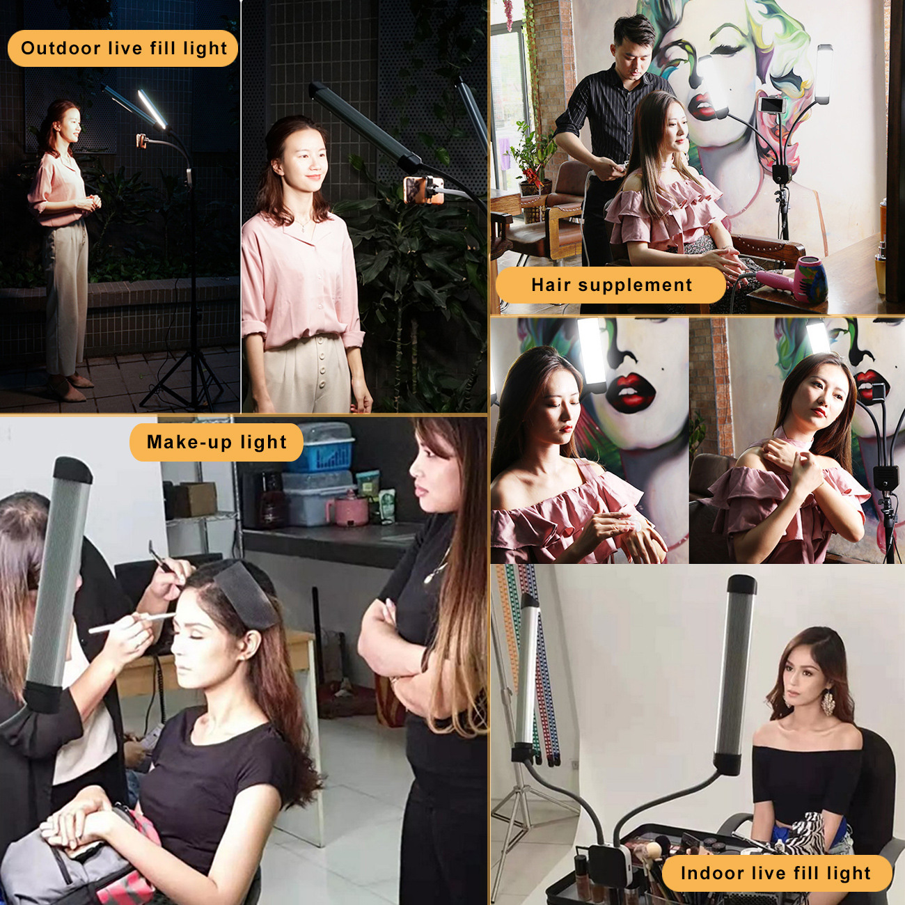 anchor selfie tiktok photography fill light live beauty light double arm light live fill light