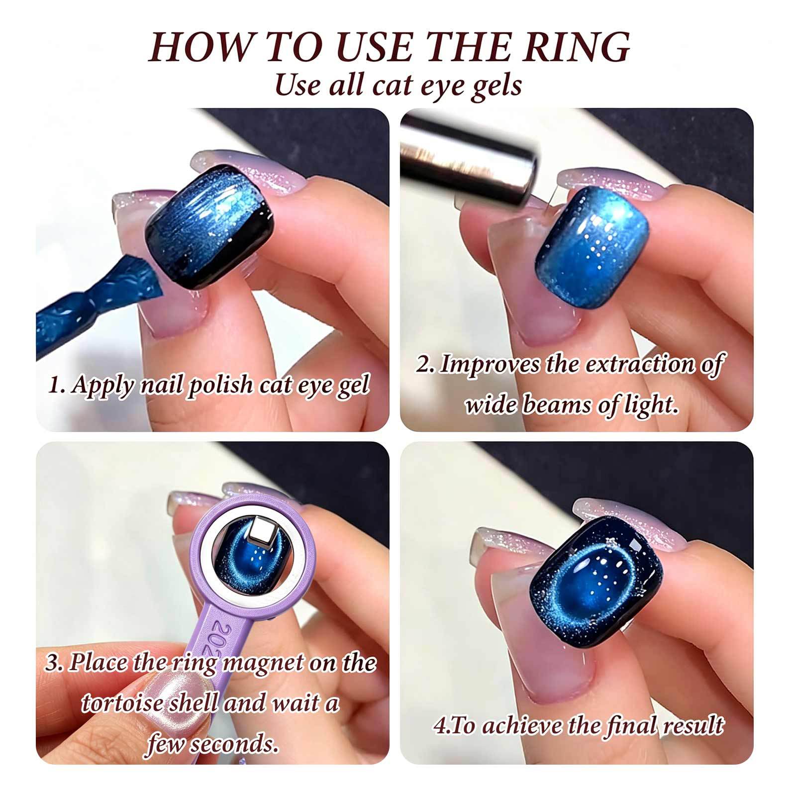 2026 automatic suction cat eye circular strong magnetic suction wide light cat eye strong magnet too