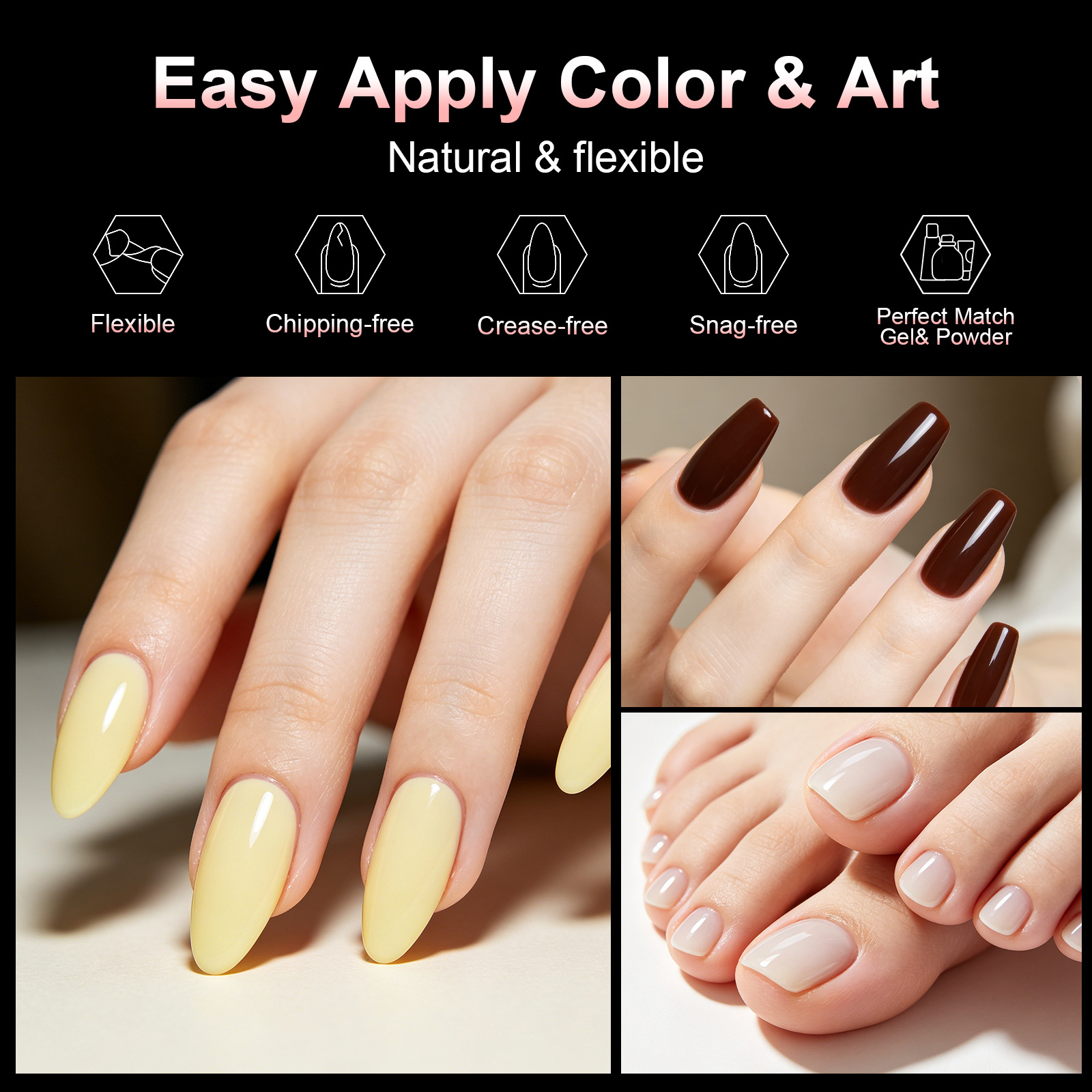 transparent semi frosted ultra-thin seamless extended 120 full size fake nails
