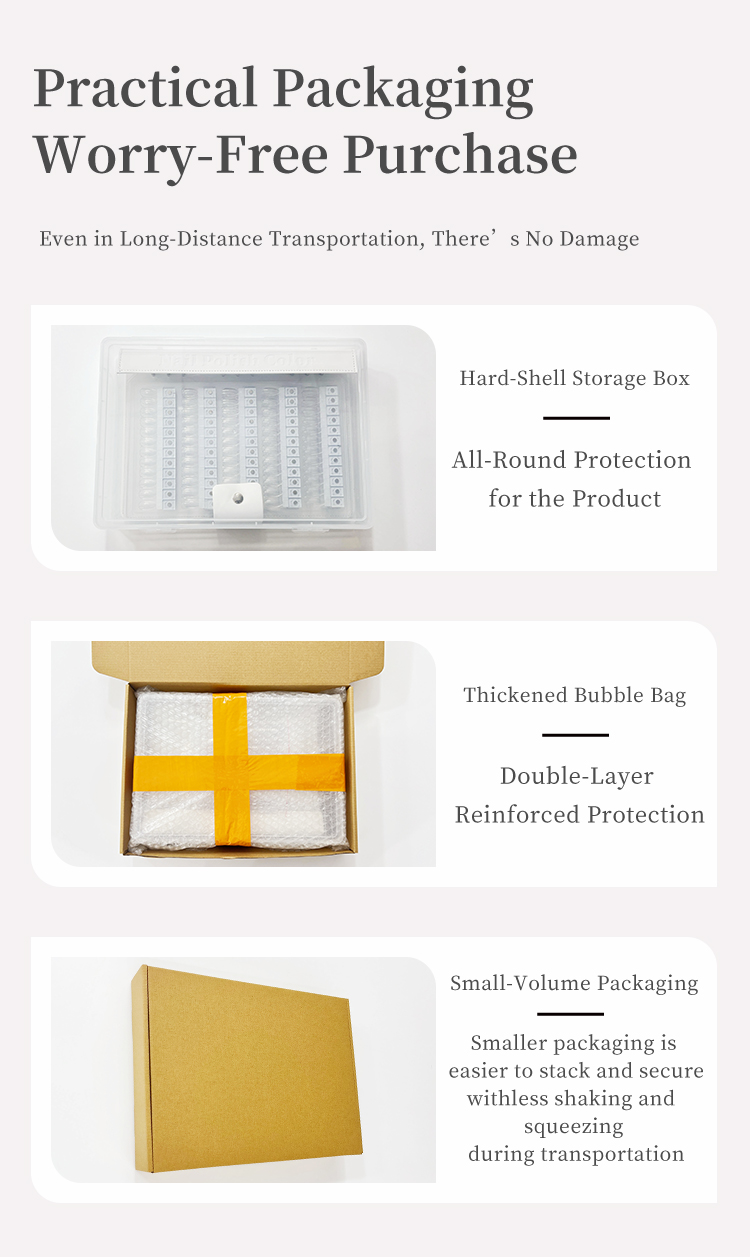 acrylic nail color palette display booklet large thickened nails storage book
