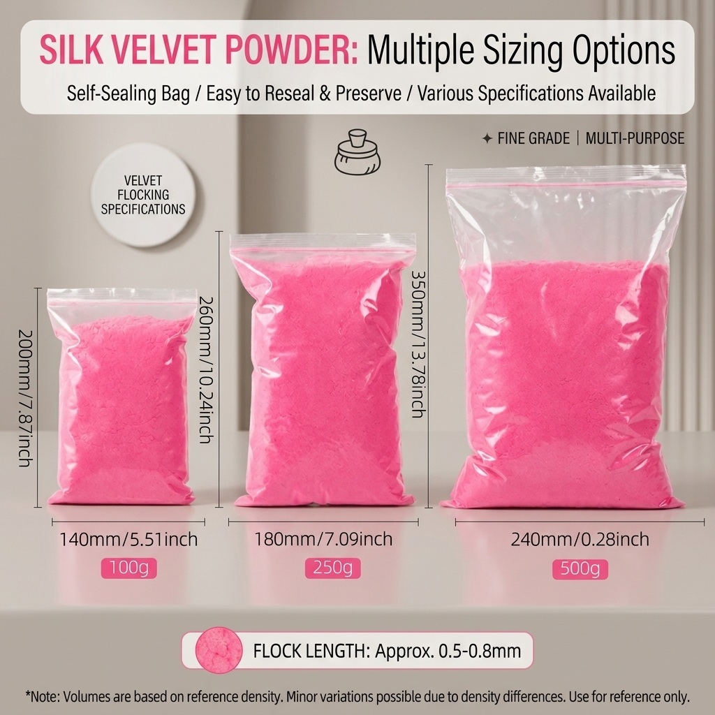 velvet fleece, plush fleece, velvet, nylon powder, kg pack, plush decoration for nail art