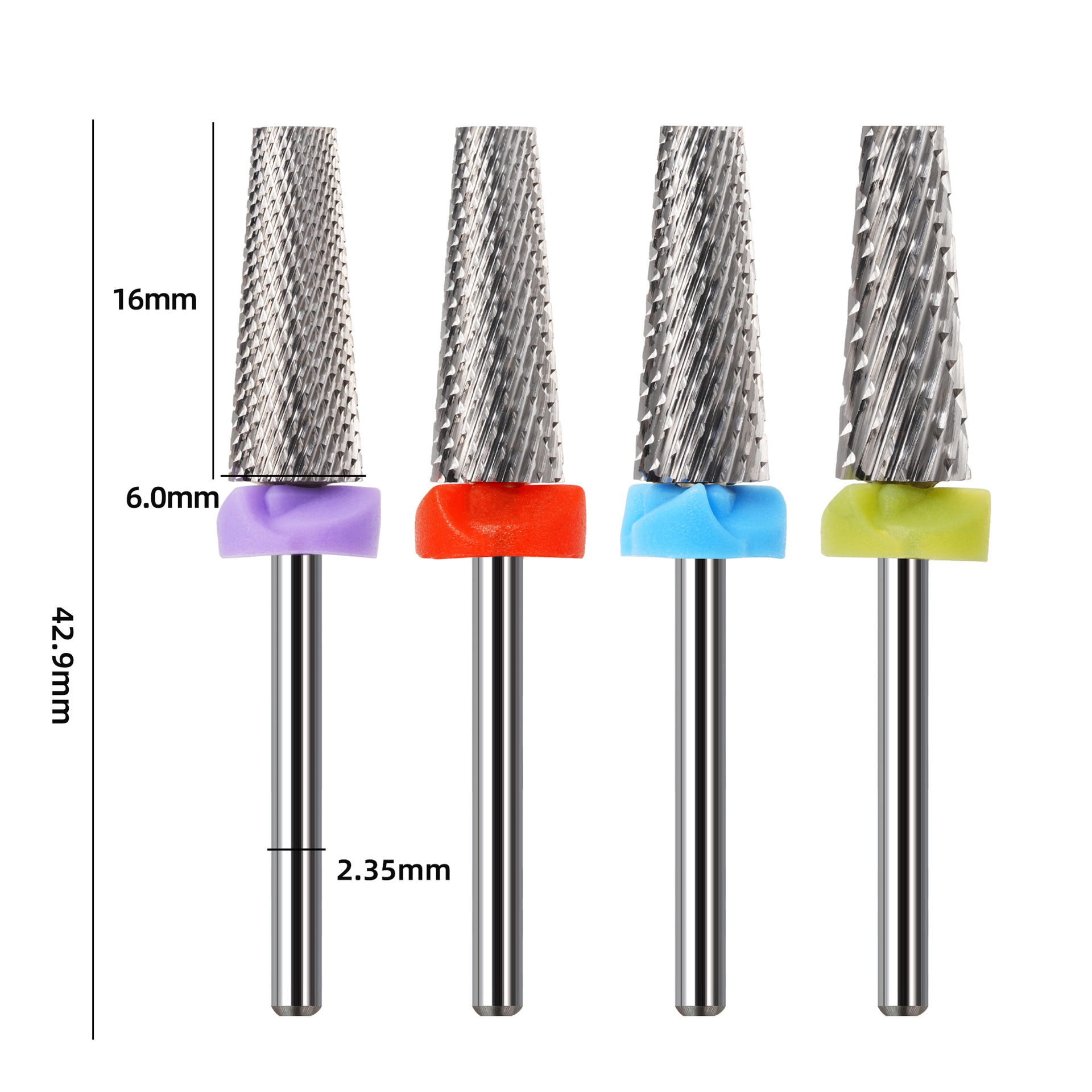 6.0mm nail tungsten steel polishing head five in one polishing head for quick removal